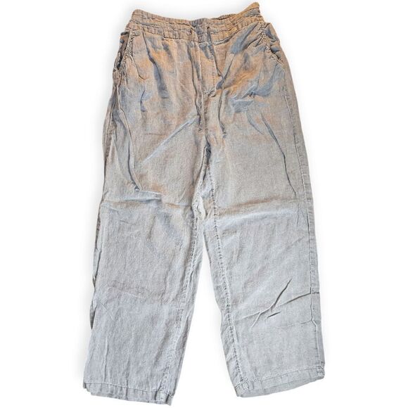 Artisan NY Lagenlook Grey Linen Pants - Picture 3 of 5
